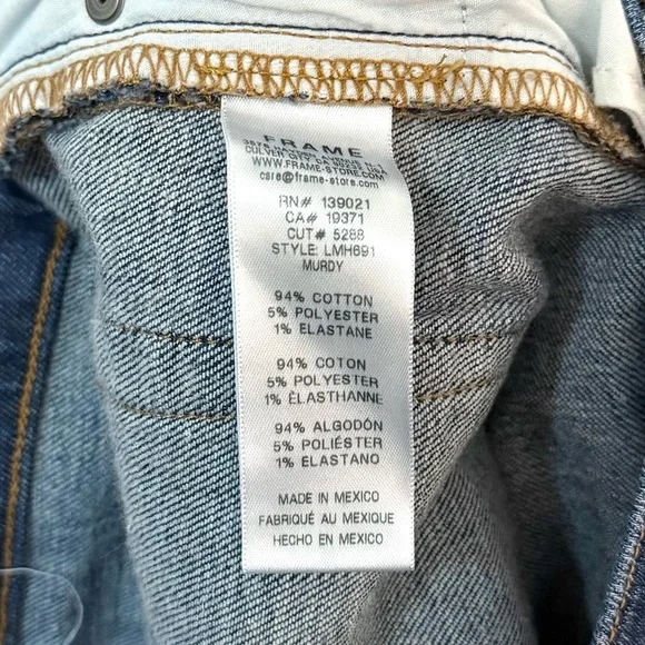 FRAME L'Homme Slim-Fit Denim LMH691 Murdy Wash Jeans $250 MSRP – 30 x 29
